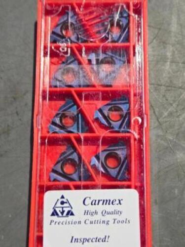 DESCRIPTION: (20) LAYDOWN THREADING INSERTS BRAND/MODEL: CARMEX 16ER16 ABUTBLU RETAIL$: 233.601 QTY: 20