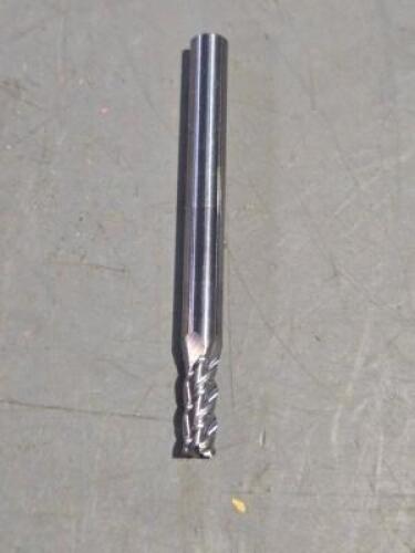 DESCRIPTION: (2) SOLID CARBIDE QS END MILL BRAND/MODEL: ACCUPRO 07765589 SIZE: 5/32"X3/8"X3/16" RETAIL$: 23.44 QTY: 2
