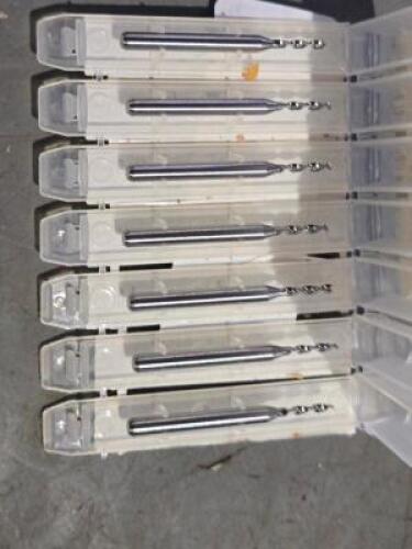 DESCRIPTION: (7) SOLID CARBIDE CIRCUIT BOARD DRILL BITS BRAND/MODEL: SGS 07344 SIZE: 1.65mm RETAIL$: 5.46 QTY: 7