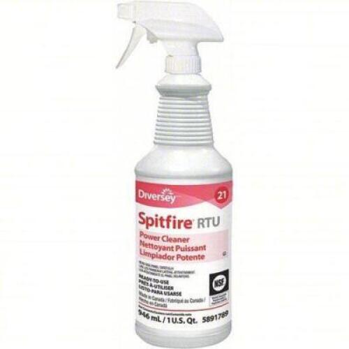 DESCRIPTION: (6) SPITFIRE RTU CLEANER DERGREASER BRAND/MODEL: DIVERSEY 95891789 SIZE: 32 OZ RETAIL$: 55.45 QTY: 6