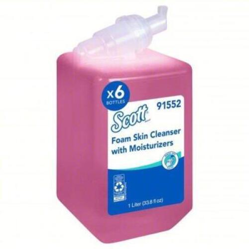 DESCRIPTION: (6) FOAM SKIN CLEANSER BRAND/MODEL: SCOTT 91552 SIZE: 1L RETAIL$: 104.28 QTY: 6