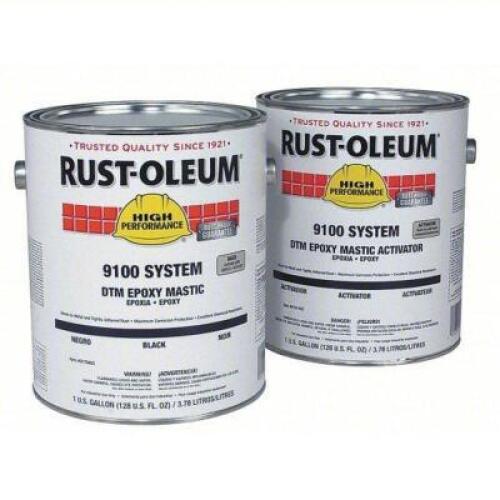 DESCRIPTION: (1) GLOSS BLACK EPOXY WITH ACTIVATOR BRAND/MODEL: RUST-OLEUM 9179402 SIZE: 1 GAL RETAIL$: 150.69 QTY: 1