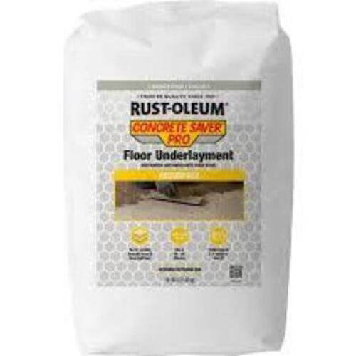 DESCRIPTION: (1) CONCRETE FLOOR UNDERLAYMENT BRAND/MODEL: RUST-OLEUM 392537 SIZE: 50LB RETAIL$: 47.95 QTY: 1