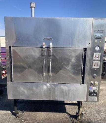 OLE HICKORY PITS ELIB END LOADING ROTATING BBQ SMOKER. RETAILS NEW FOR $28,000