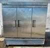 TRUE THREE DOOR COMMERCIAL COOLER.