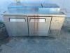 72" TURBO AIR TWO DOOR PIZZA PREP TABLE