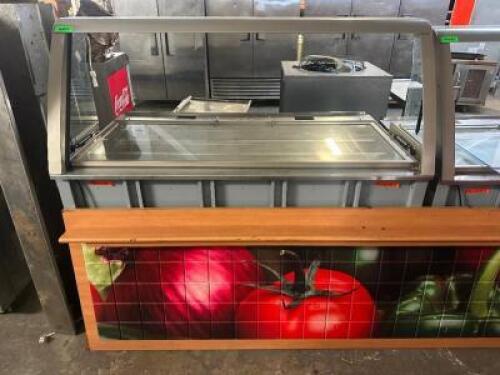 DUKE SUB-CP-TC60 M 60" REFRIGERATED SANDWICH PREP STATION W/ SNEEZE GUARD.