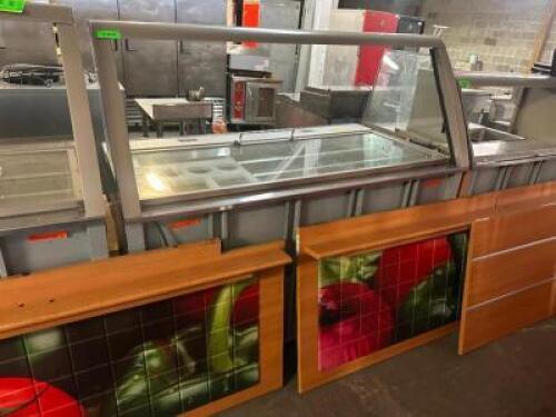 DUKE SUB-CP-TC60 M 60" REFRIGERATED SANDWICH PREP STATION W/ SNEEZE GUARD.