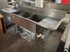 DUKE 84" THREE WELL STAINLESS POT SINK. - 2
