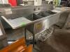 DUKE 84" THREE WELL STAINLESS POT SINK. - 6
