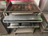MAGIC KITCHEN 36" LAVA ROCK / WOOD BURNING CHARBROILER W/ STAINLESS STANDS. - 3