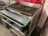 MAGIC KITCHEN 36" LAVA ROCK / WOOD BURNING CHARBROILER W/ STAINLESS STANDS. - 5