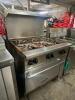 VULCAN SIX BURNER RANGE W/ LOWER OVEN. - 2
