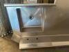 L SHAPED LEFT SIDE STAINLESS SOIL TABLE W/ SINK. - 2