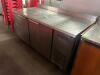 MCCALL 60" TWO DOOR STAINLESS WORK TOP COOLER. ( NOT WORKING ) - 2