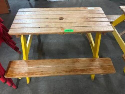 36" MINI WOODED KIDS PICNIC TABLE