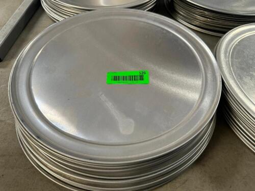 (12) 13" STAINLESS PIZZA PANS