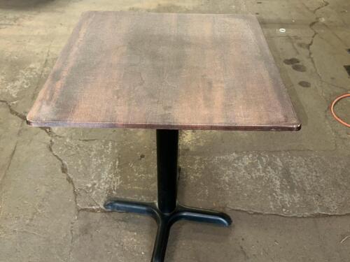 (2) 24" X 24" LAMINATE TABLES W/ BASE