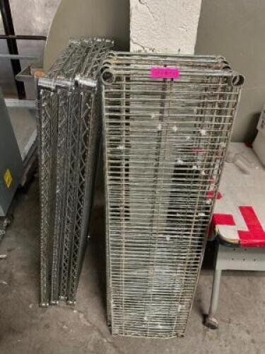 (6) 36" X 12" WIRE SHELVING INSERTS
