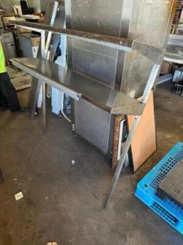60" TWO TIER STAINLESS RISER SHELF.