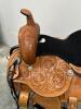 WESTERN BARREL RACING SHOW HORSE SADDLE WITH TACK SET - 7