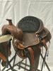 WESTERN BARREL RACING SHOW HORSE SADDLE WITH TACK SET - 7