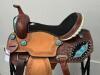 WESTERN BARREL RACING SHOW HORSE SADDLE WITH TACK SET - 2