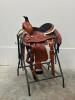 WESTERN BARREL RACING SHOW HORSE SADDLE WITH TACK SET - 6
