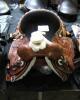 WESTERN BARREL RACING SHOW HORSE SADDLE WITH TACK SET - 9