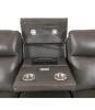 GREYMEL LEATHER POWER RECLINING SOFA W/ WIRELESS CHARGER - 11