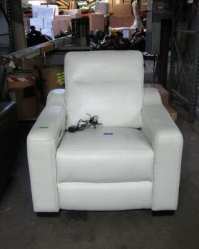 GABRINE LEATHER POWER RECLINER