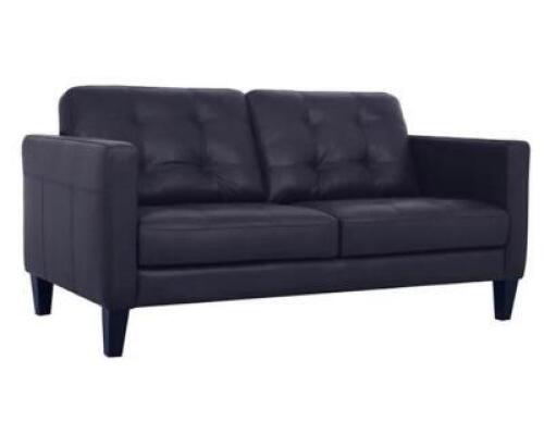 PEZLEY LEATHER LOVESEAT
