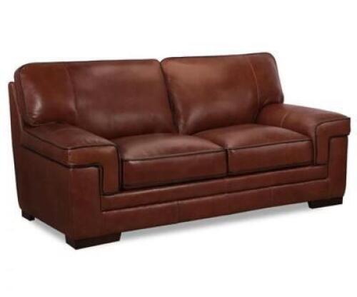 MYARS 69" LEATHER LOVESEAT