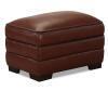 MYARS LEATHER OTTOMAN
