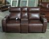 GREYMEL LEATHER POWER RECLINING LOVESEAT WITH WIRELESS CHARGER - 2