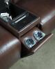 GREYMEL LEATHER POWER RECLINING LOVESEAT WITH WIRELESS CHARGER - 5