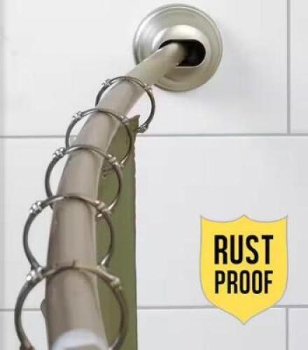 ALUMINUM TENSION CURVED SHOWER ROD