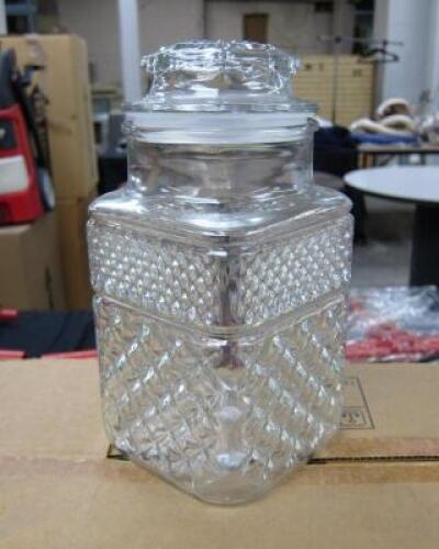 6 CT. WEXFORD GLASS CANDY JARS