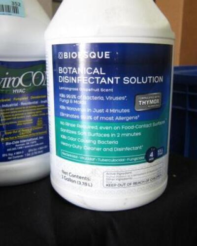 (3) - JUGS OF HVAC SOLUTION AND DISINFECTANT