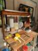 WOOD WORK BENCH WITH CONTENTS - 10
