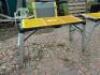 ADJUSTABLE WORK PLATFORM / BENCH WITH ELECTRIC PLUGS - 9