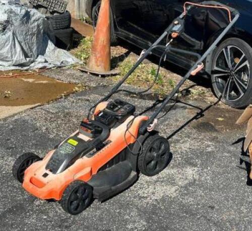 ELECTRIC MOWER WITH (2) - BATTERIES AND CHARGER