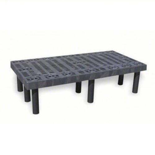 DESCRIPTION: (1) DUNNAGE RACK BRAND/MODEL: STRUCTURAL PLASTICS #1PXA1 INFORMATION: BLACK, PLASTIC, SNAP TOGETHER, POLYETHYLENE SIZE: 12" X 24"X 48" RE