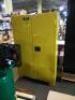 DESCRIPTION: (1) FLAMMABLE STORAGE SAFETY CABINET BRAND/MODEL: JAMCO #FM 45 INFORMATION: YELLOW, STEEL, SLIGHT COSMETIC DAMAGE, STILL OPENS, MUST COME - 5