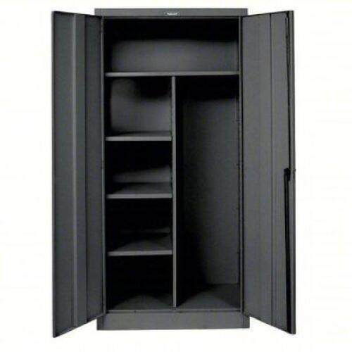 DESCRIPTION: (1) STORAGE CABINET BRAND/MODEL: HALLOWELL #6MNZ9 INFORMATION: 4 SHELVES, SWING HANDLE & KEYED, 20 GA PANEL, ADJ SIZE: 36 IN X 24 IN X 78