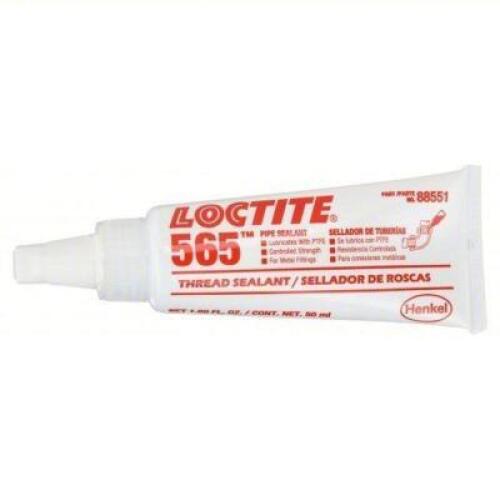 DESCRIPTION: (10) BOTTLES OF PIPE THREAD SEALANT BRAND/MODEL: LOCTITE #4KM15 INFORMATION: 565, TUBE, OFF-WHITE SIZE: 1.7 FL OZ RETAIL$: $33.07 EA QTY: