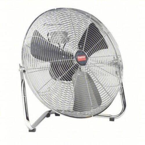 DESCRIPTION: (1) FLOOR FAN BRAND/MODEL: DAYTON #2LY90 INFORMATION: 12 IN BLADE DIA, 3 SPEEDS, 600/800/1050 CFM, NON-OSCILLATING SIZE: 14 IN HT, 16 IN