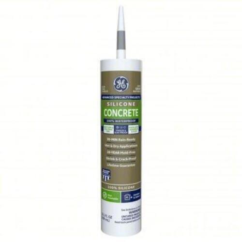 DESCRIPTION: (12) CONCRETE SILICONE, CRACK FILLER BRAND/MODEL: GE #22N772 INFORMATION: 2, LIGHT GRAY, SILICONE, CARTRIDGE SIZE: 10 OZ CONTAINER SIZE R