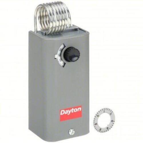 DESCRIPTION: (3) LINE VOLT MECHANICAL TSTAT BRAND/MODEL: DAYTON #1UHH2 INFORMATION: HEAT OR COOL SIZE: 30� to 110�F, RETAIL$: $154.91 EA QTY: 3