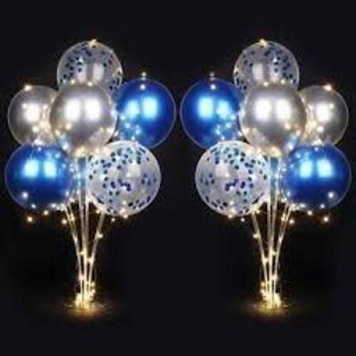 DESCRIPTION: (2) BALLOON CENTERPIECE KITS INFORMATION: LIGHTS UP RETAIL$: $8.54 EA QTY: 2